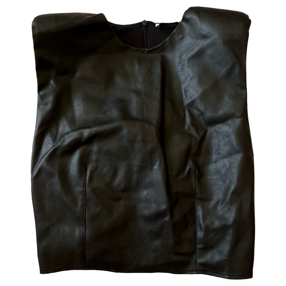 Zara Faux Leather Tank